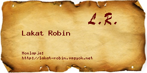 Lakat Robin névjegykártya